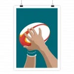 Poster Ballon de rugby