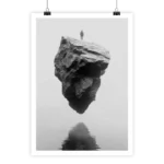Affiche Man on stone